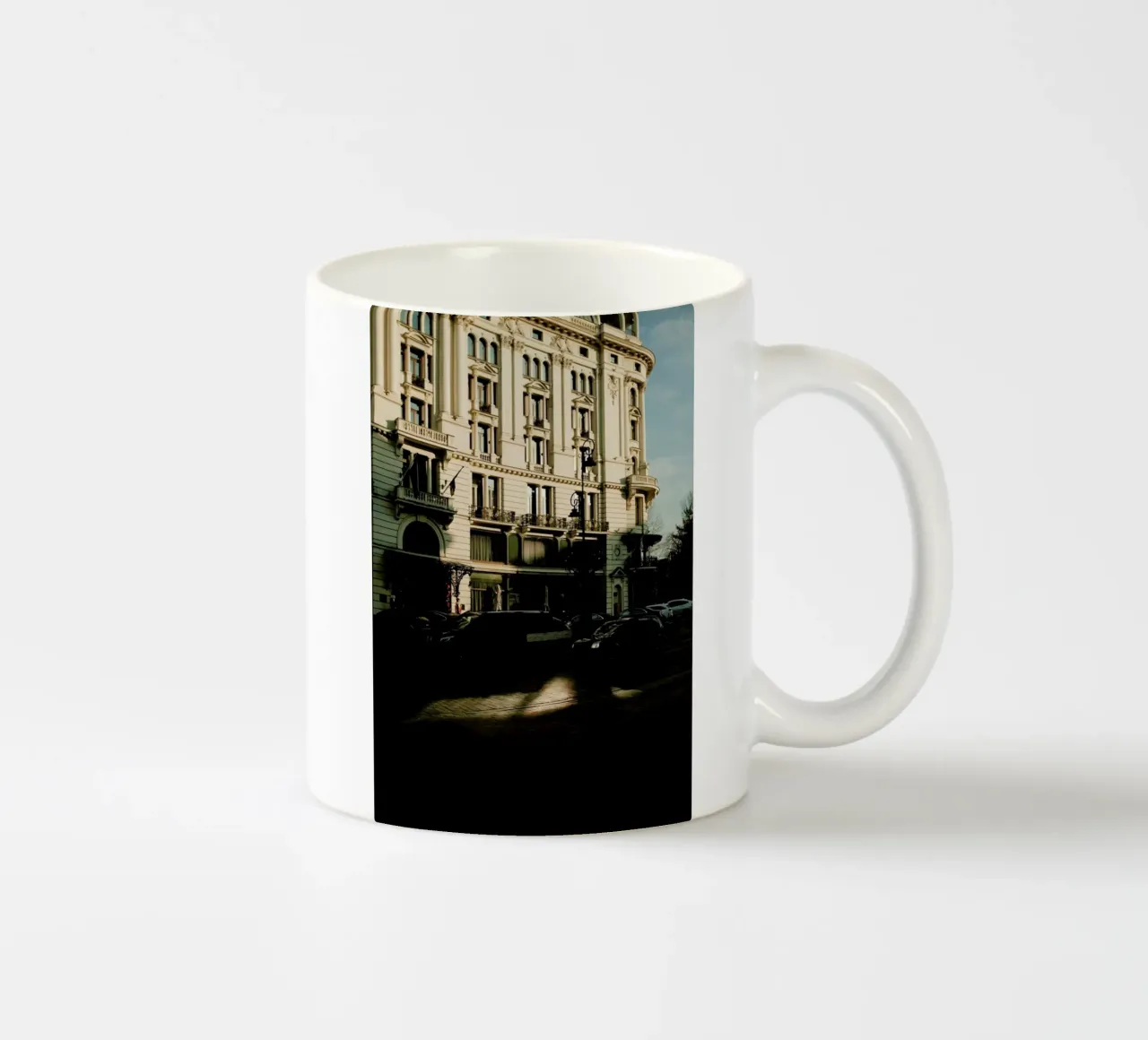 Light Reflections At Sundown Keramik Tasse von Sebastian Hilgetag
