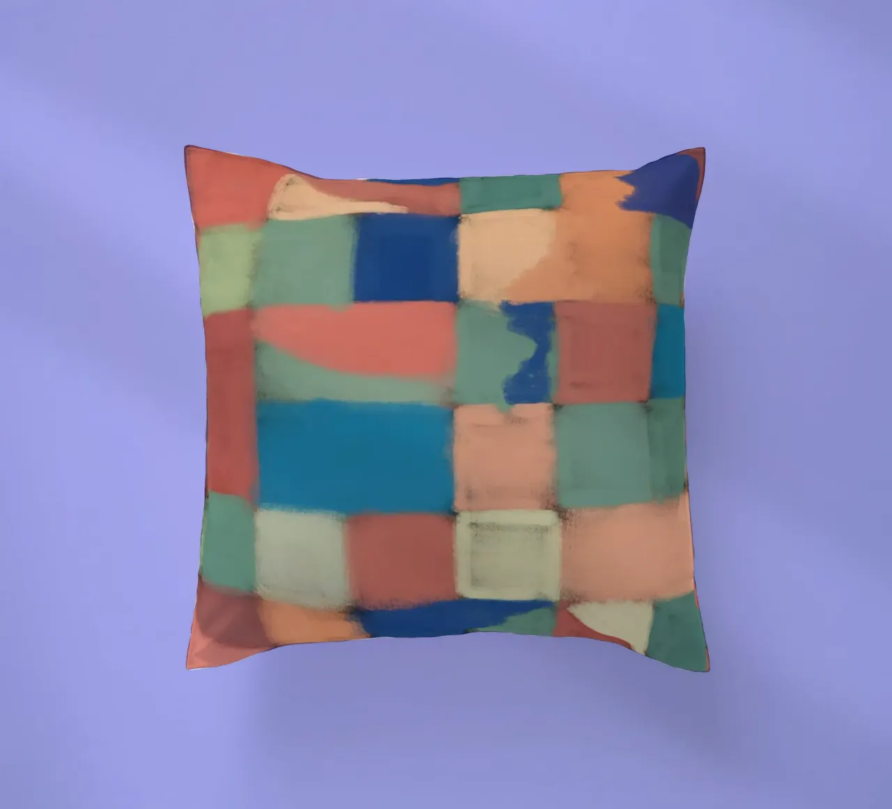 Griglia pastello multicolore cuscino da Little Dean