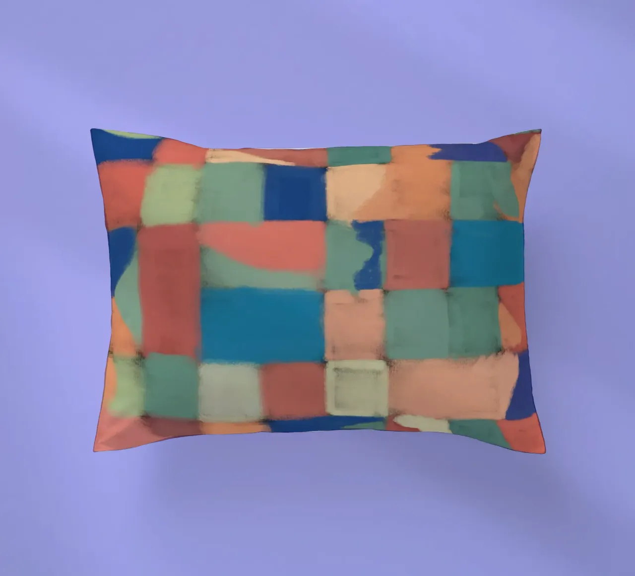 Griglia pastello multicolore cuscino da Little Dean