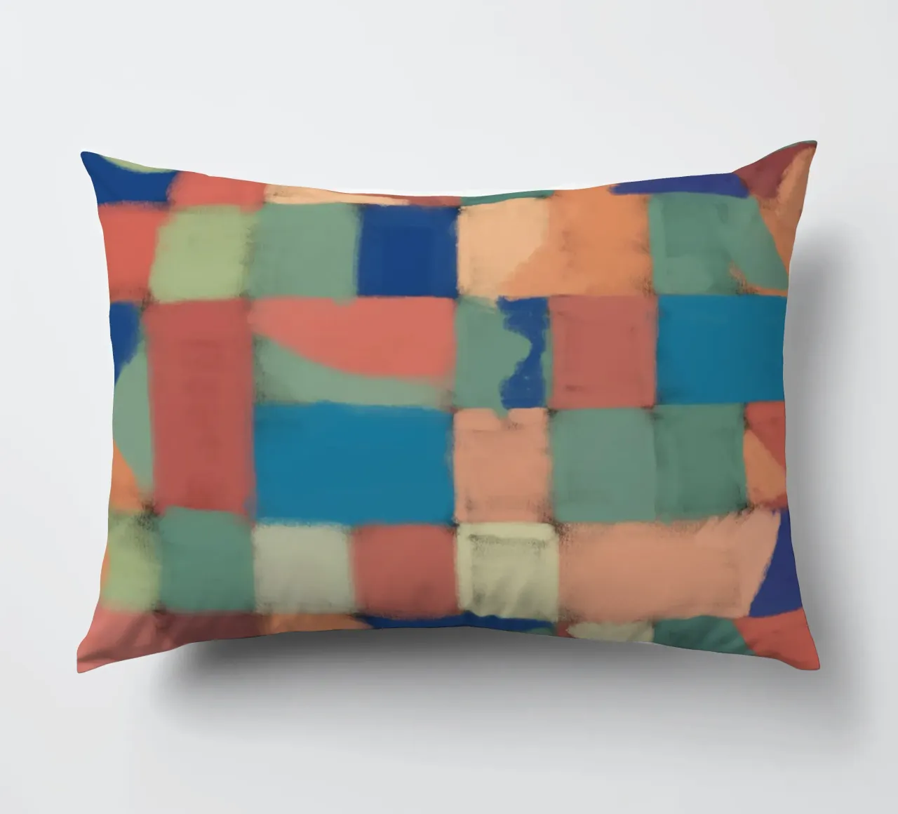 Griglia pastello multicolore cuscino da Little Dean