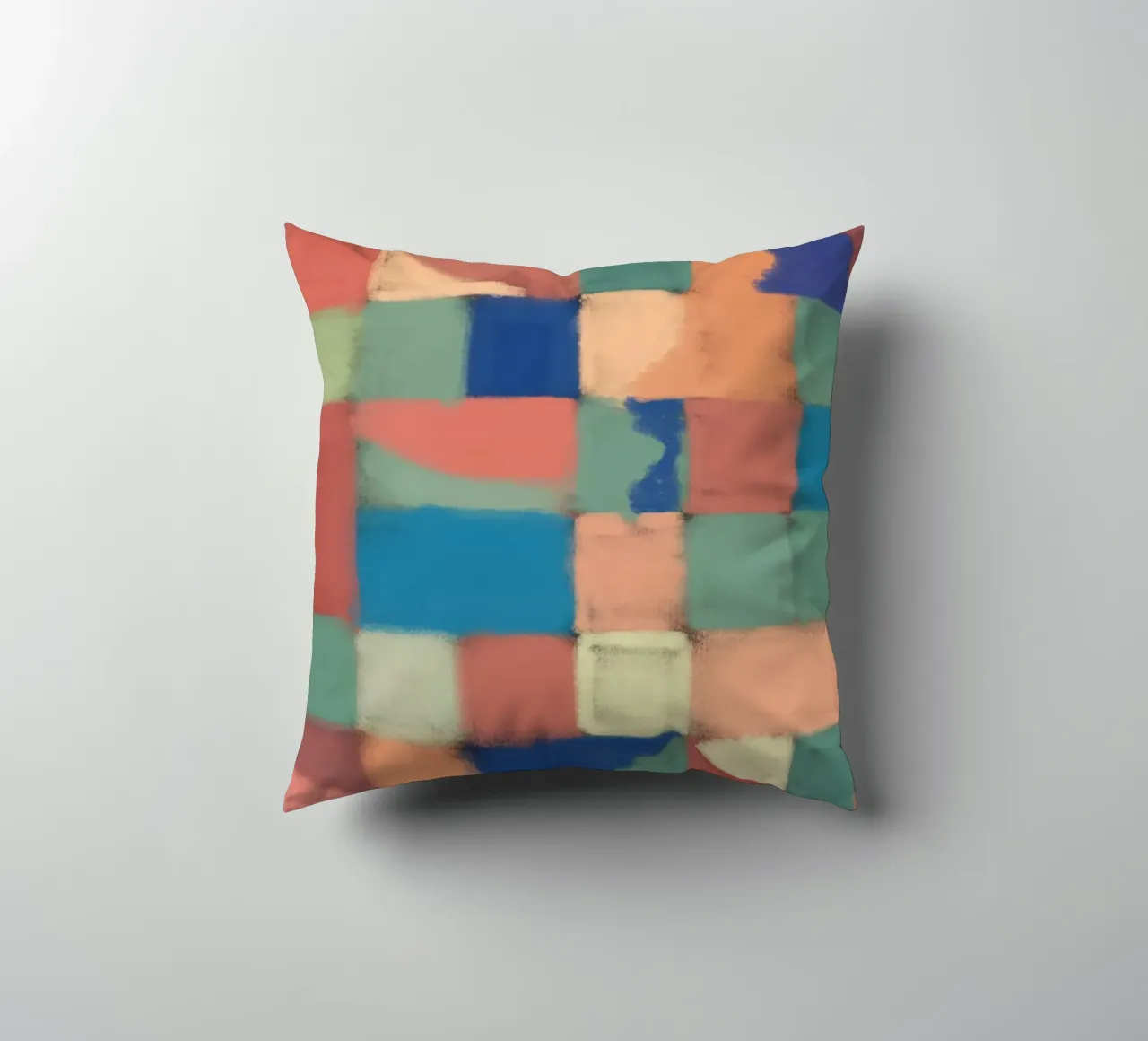 Griglia pastello multicolore cuscino da Little Dean