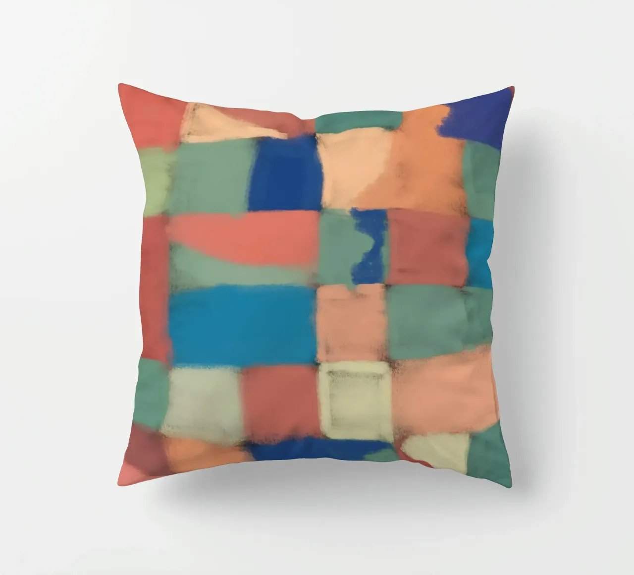 Griglia pastello multicolore cuscino da Little Dean