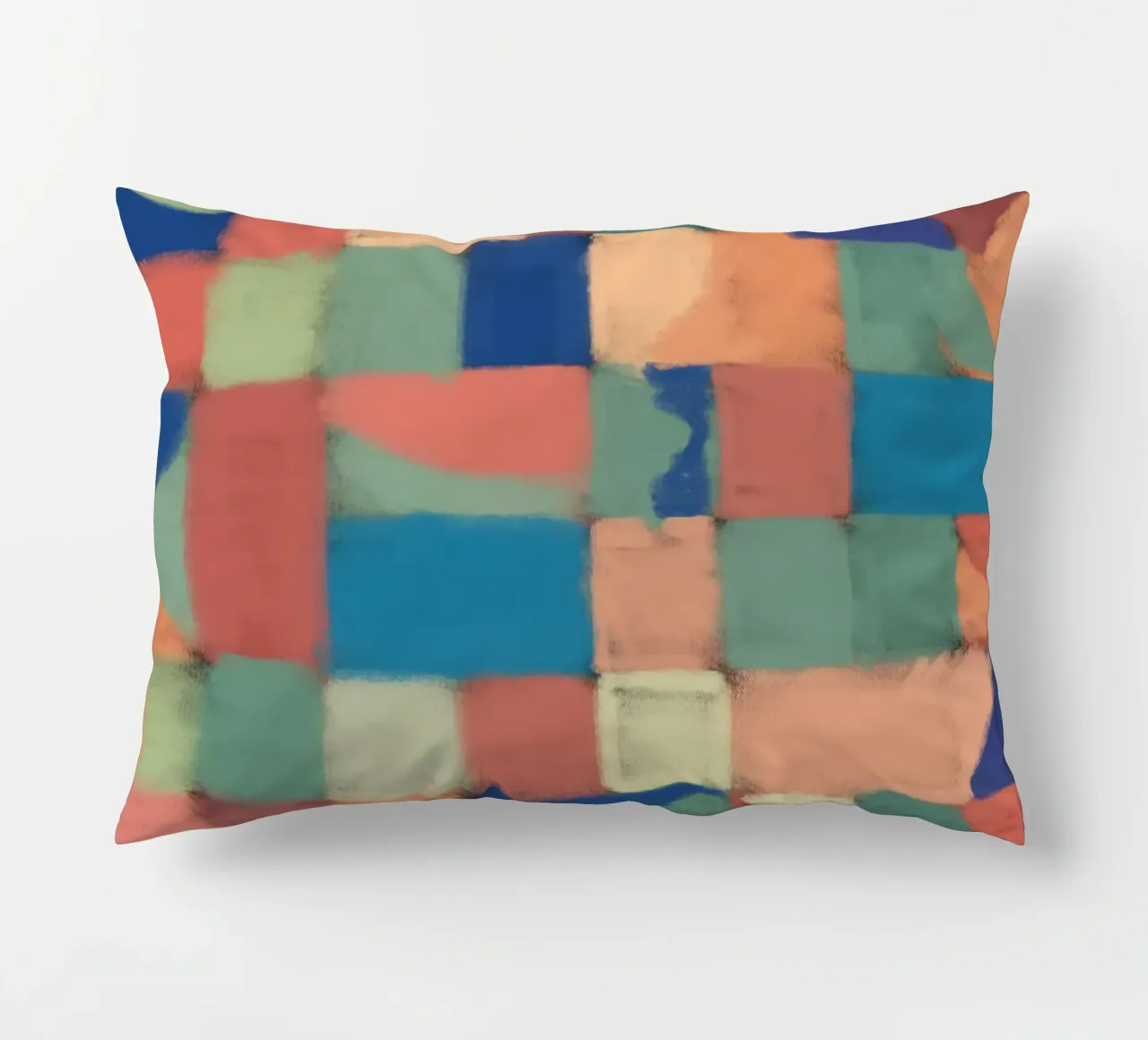 Griglia pastello multicolore cuscino da Little Dean