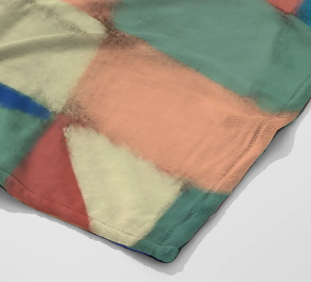 Griglia pastello multicolore coperta in pile da Little Dean