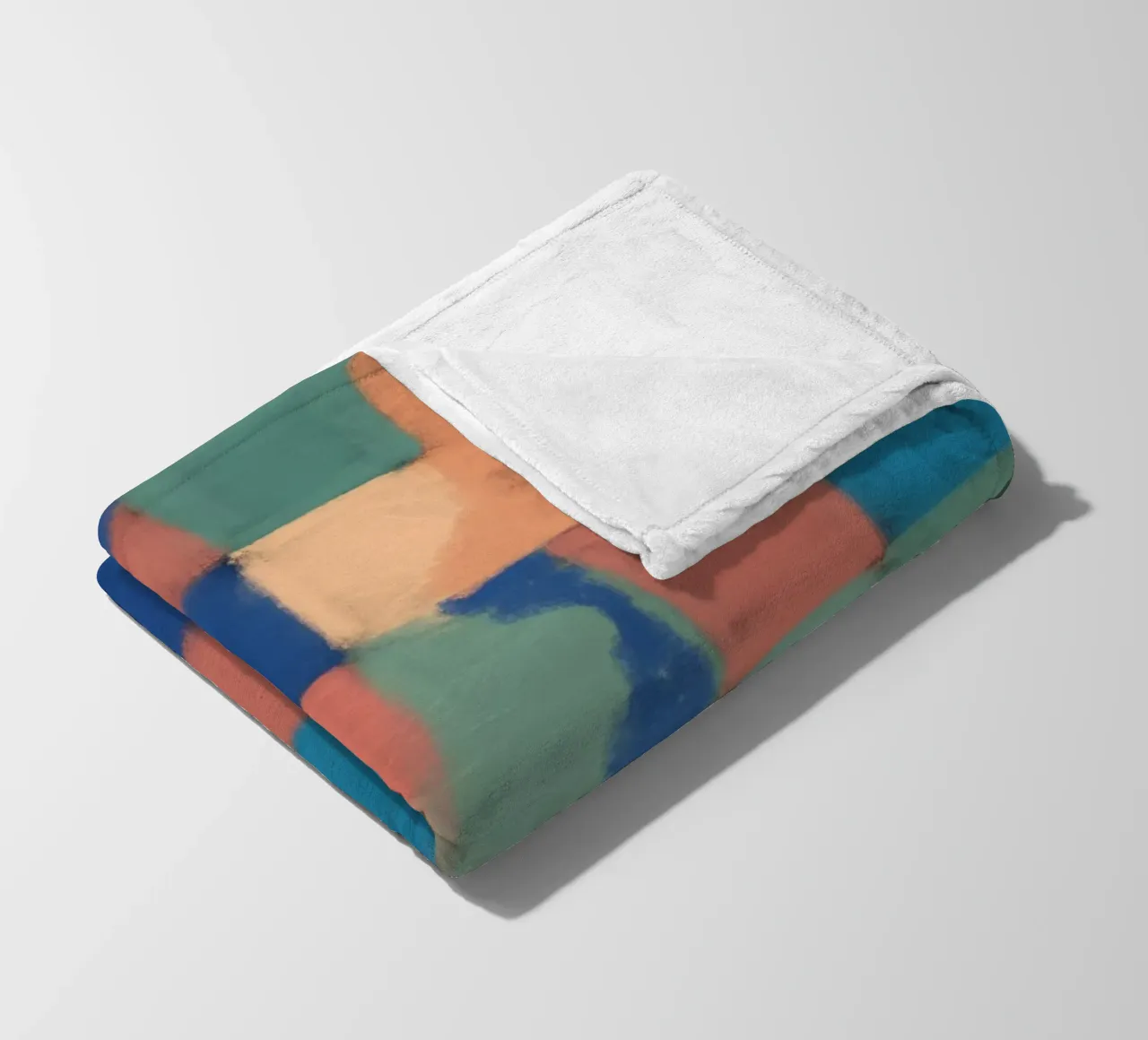 Griglia pastello multicolore coperta in pile da Little Dean