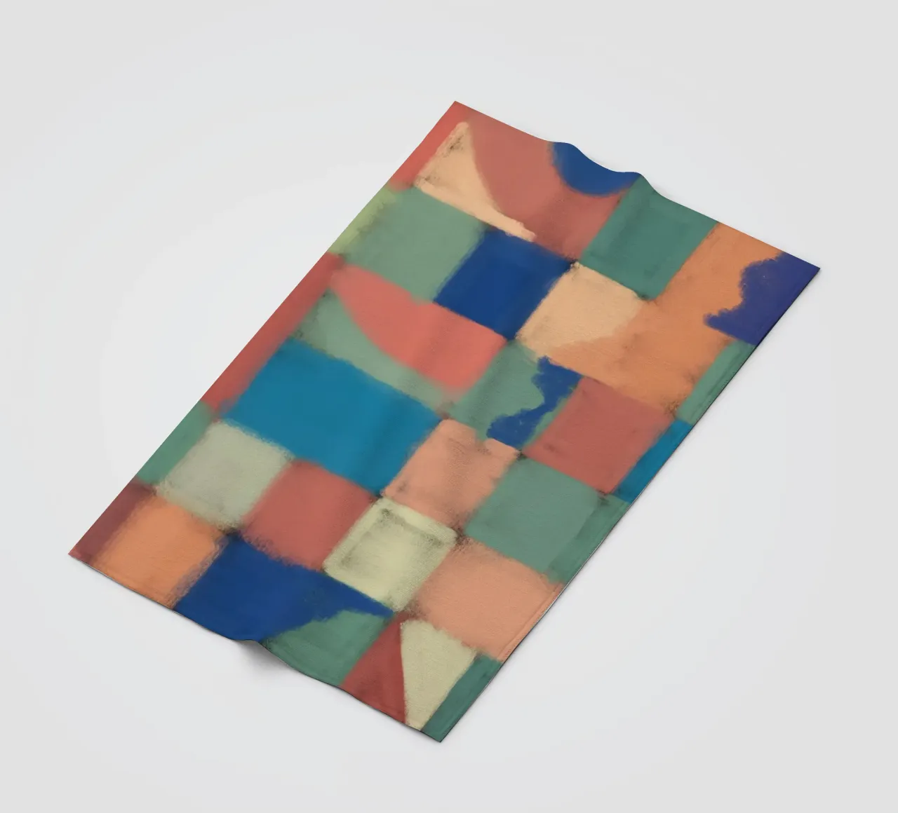 Griglia pastello multicolore coperta in pile da Little Dean