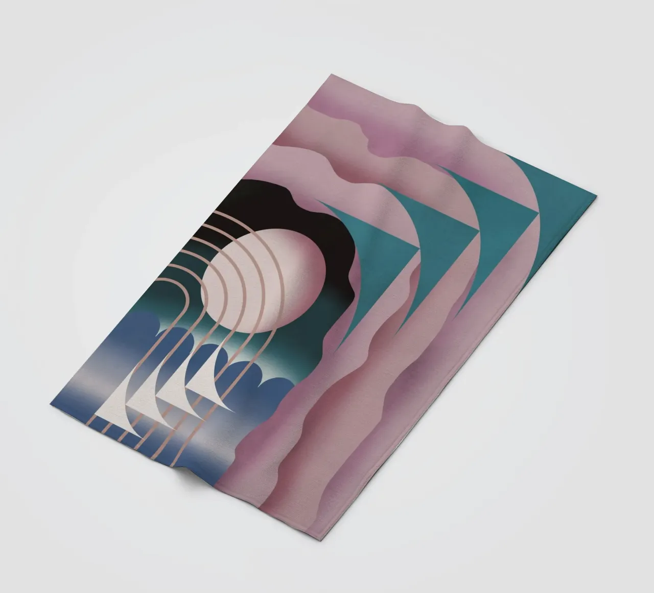 Organic and geometrical space 06 fleece blanket by Little Dean