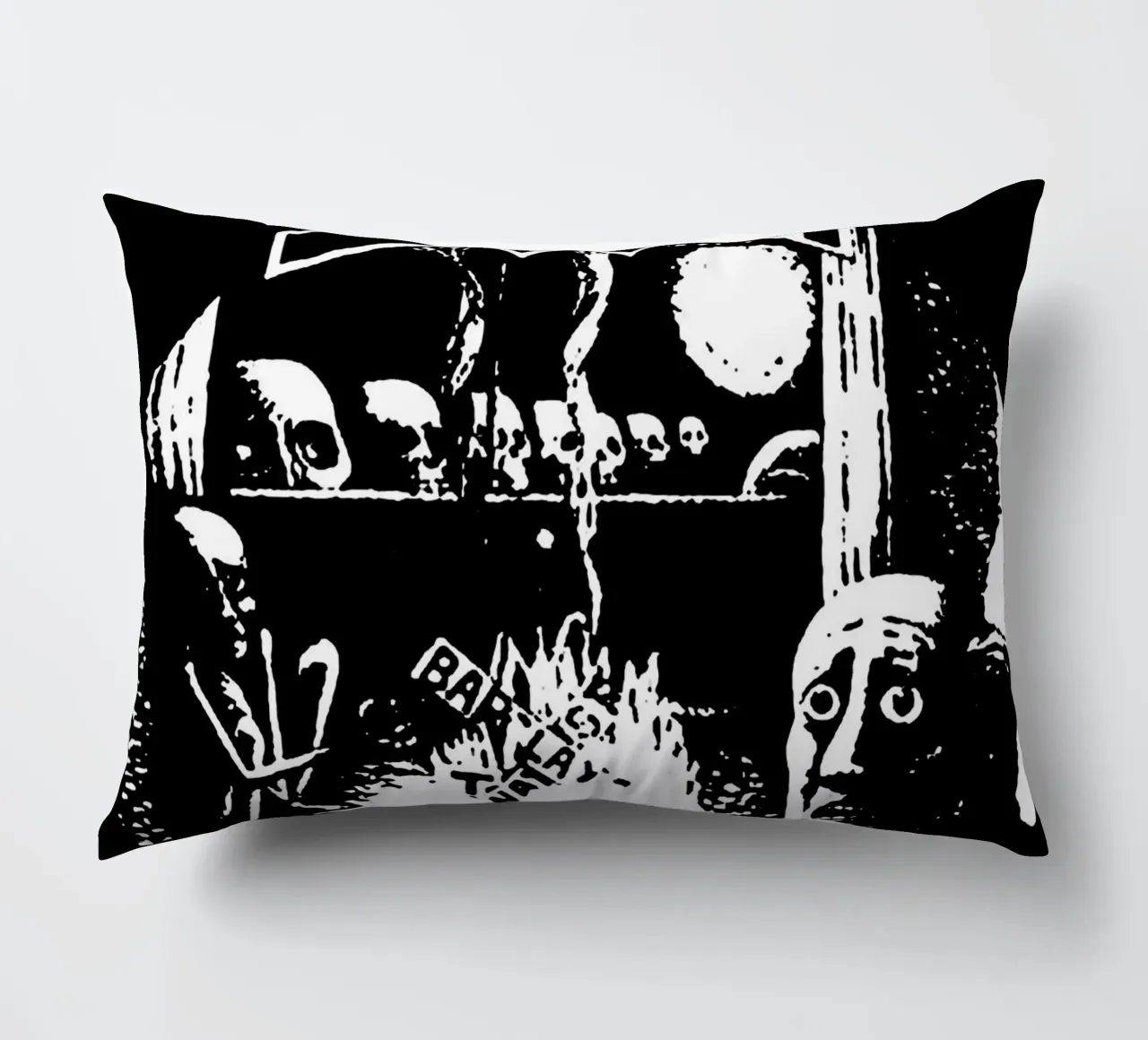 Doom metal band decorative cushion by vanhesling