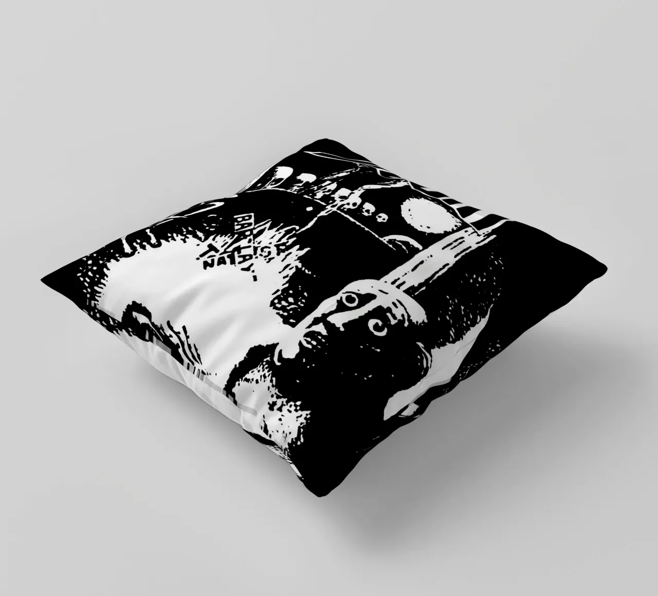 Doom metal band decorative cushion by vanhesling