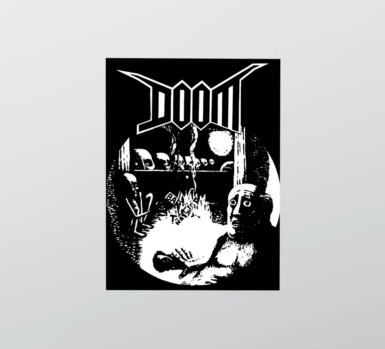 Groupe de doom metal autocollant de vanhesling