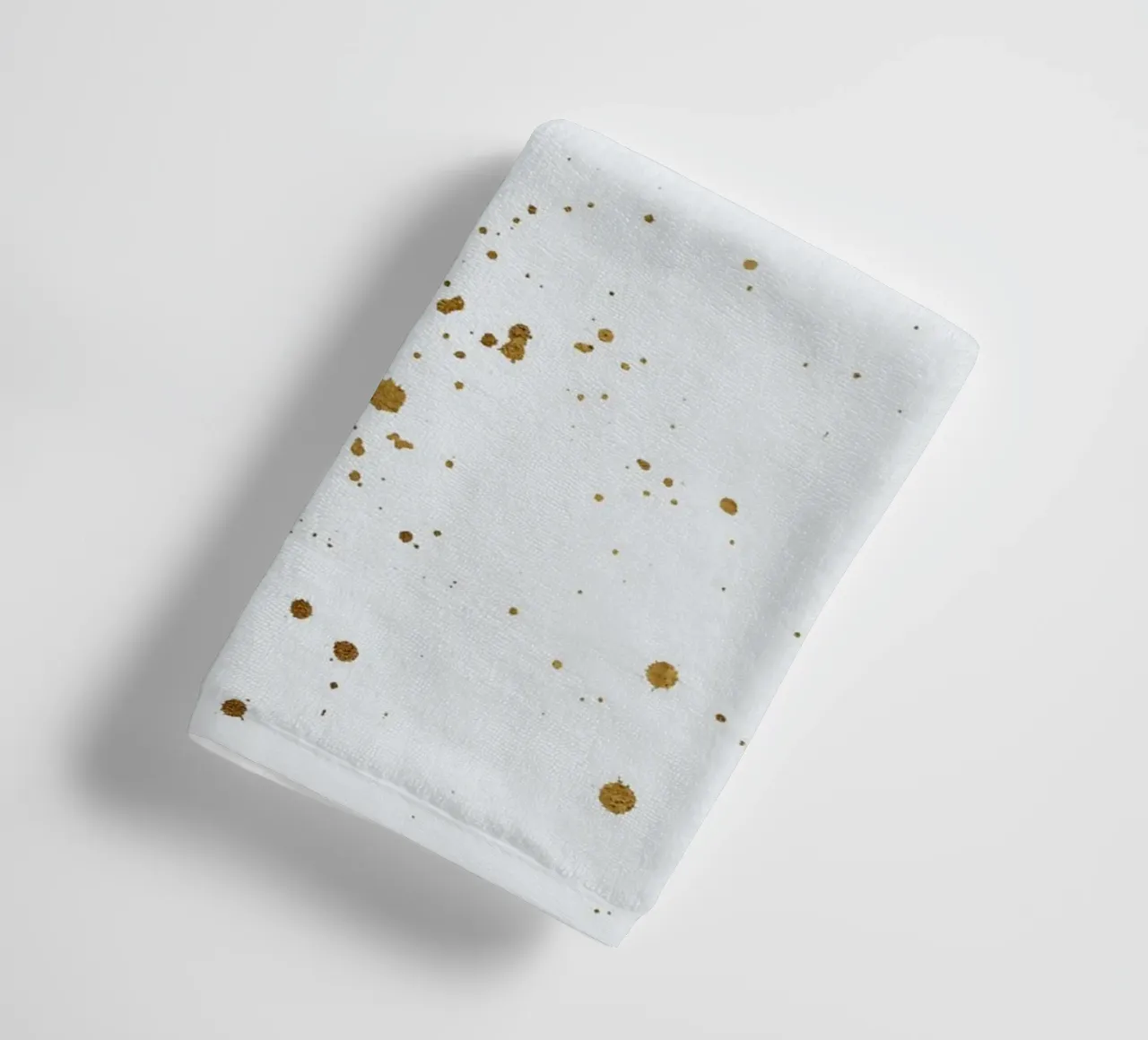 gold and blue abstract art asciugamano da bagno da vintageshop