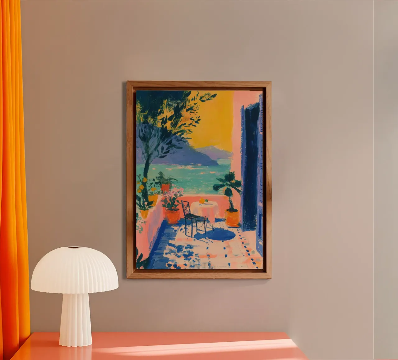 Balcone italiano in stile Matisse alluminio dibond da ArtByNiki