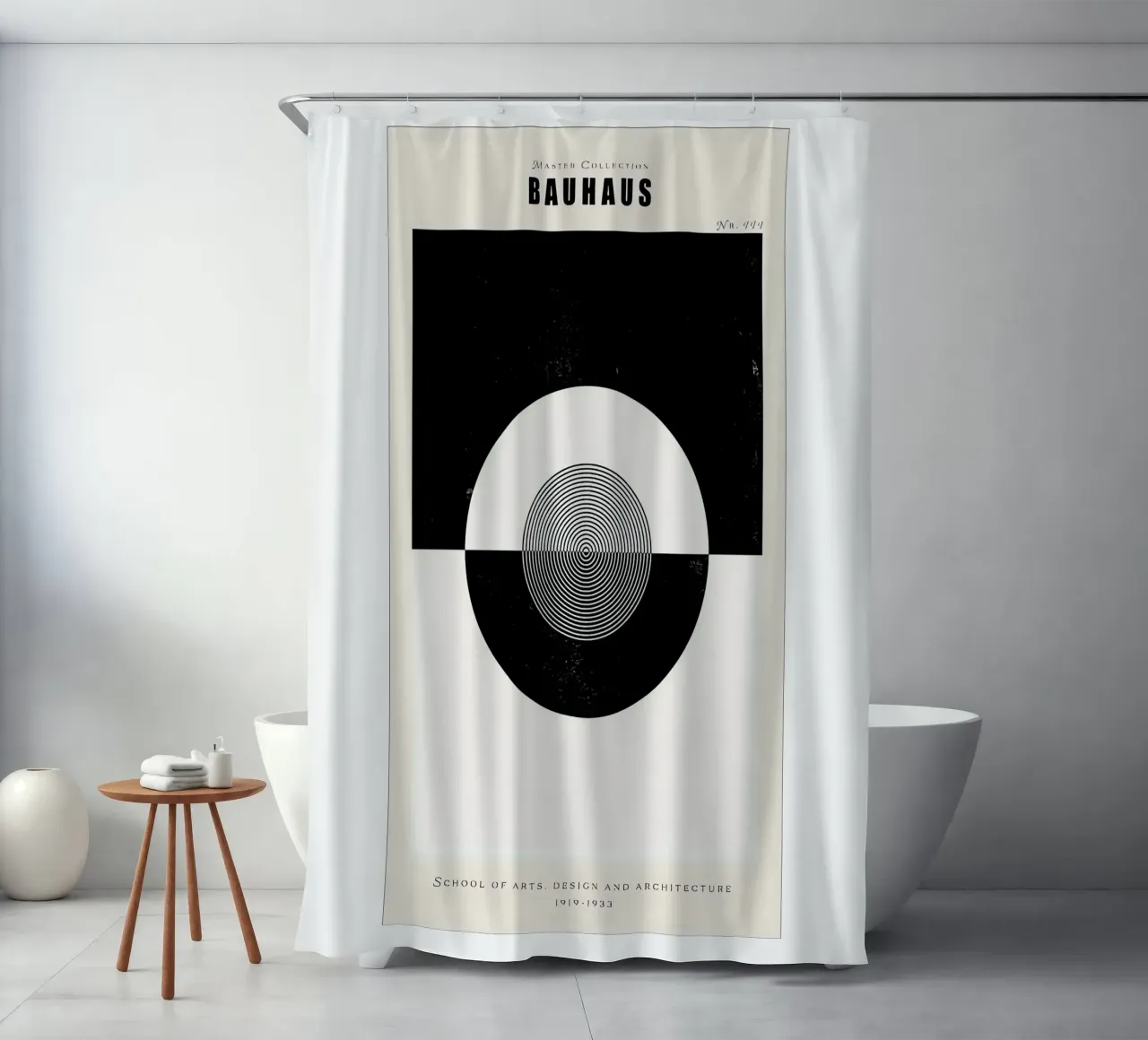Bauhaus shower curtain by Brooke
