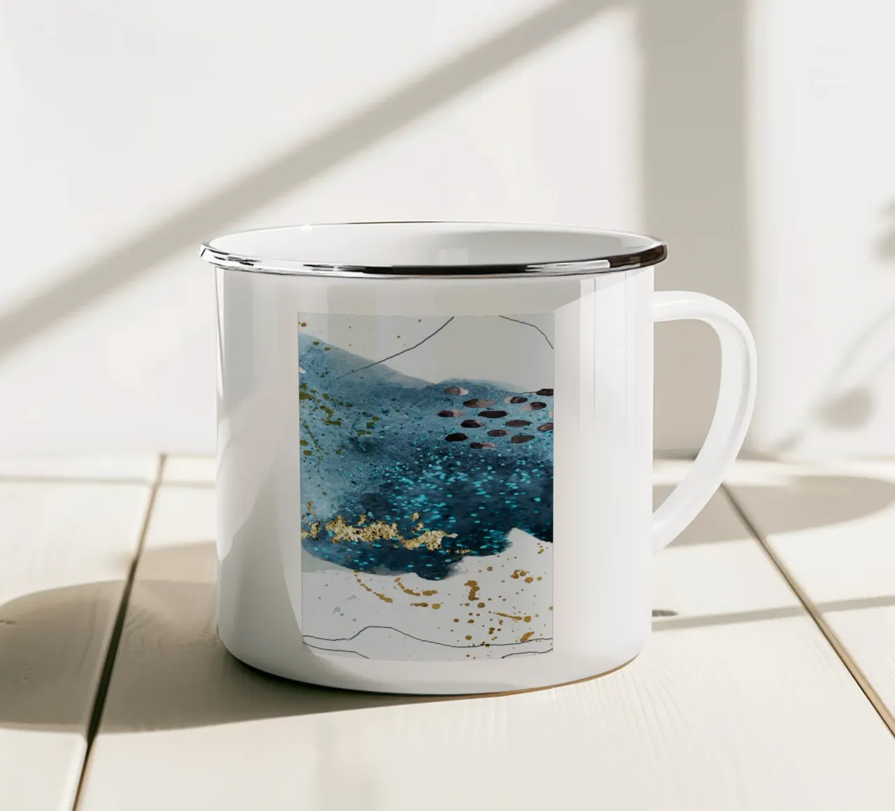 abstract art feeling tazza in smalto da vintageshop