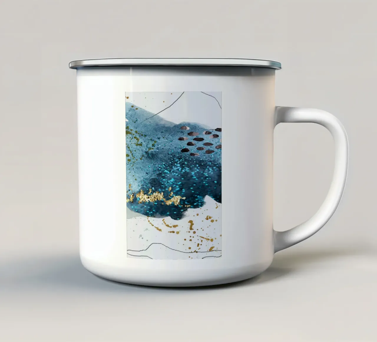 abstract art feeling tazza in smalto da vintageshop