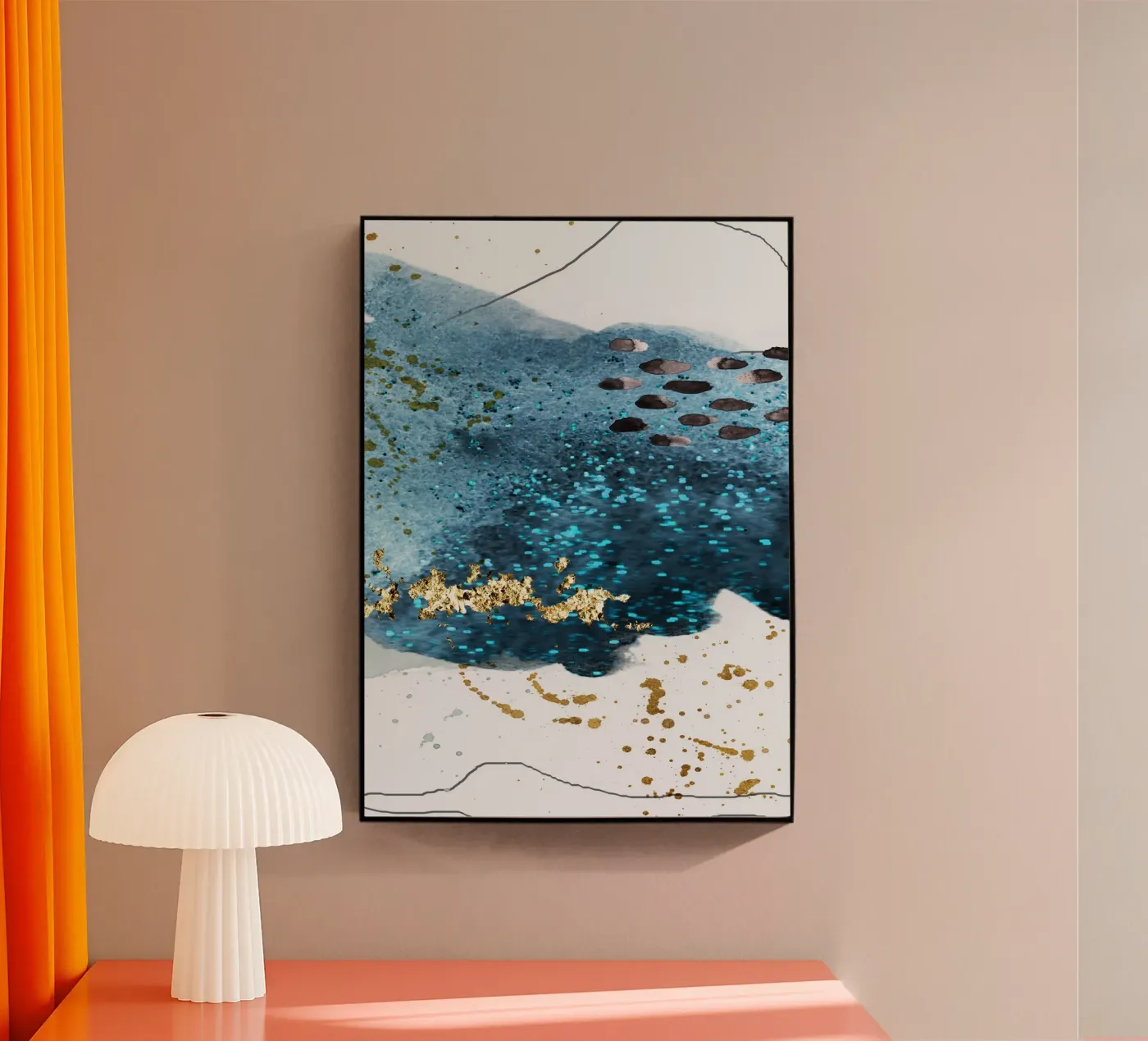 abstract art feeling plexiglass da vintageshop