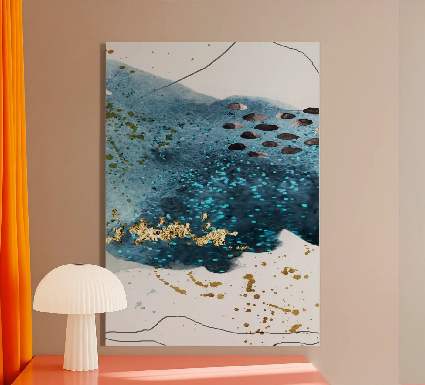 abstract art feeling plexiglass da vintageshop