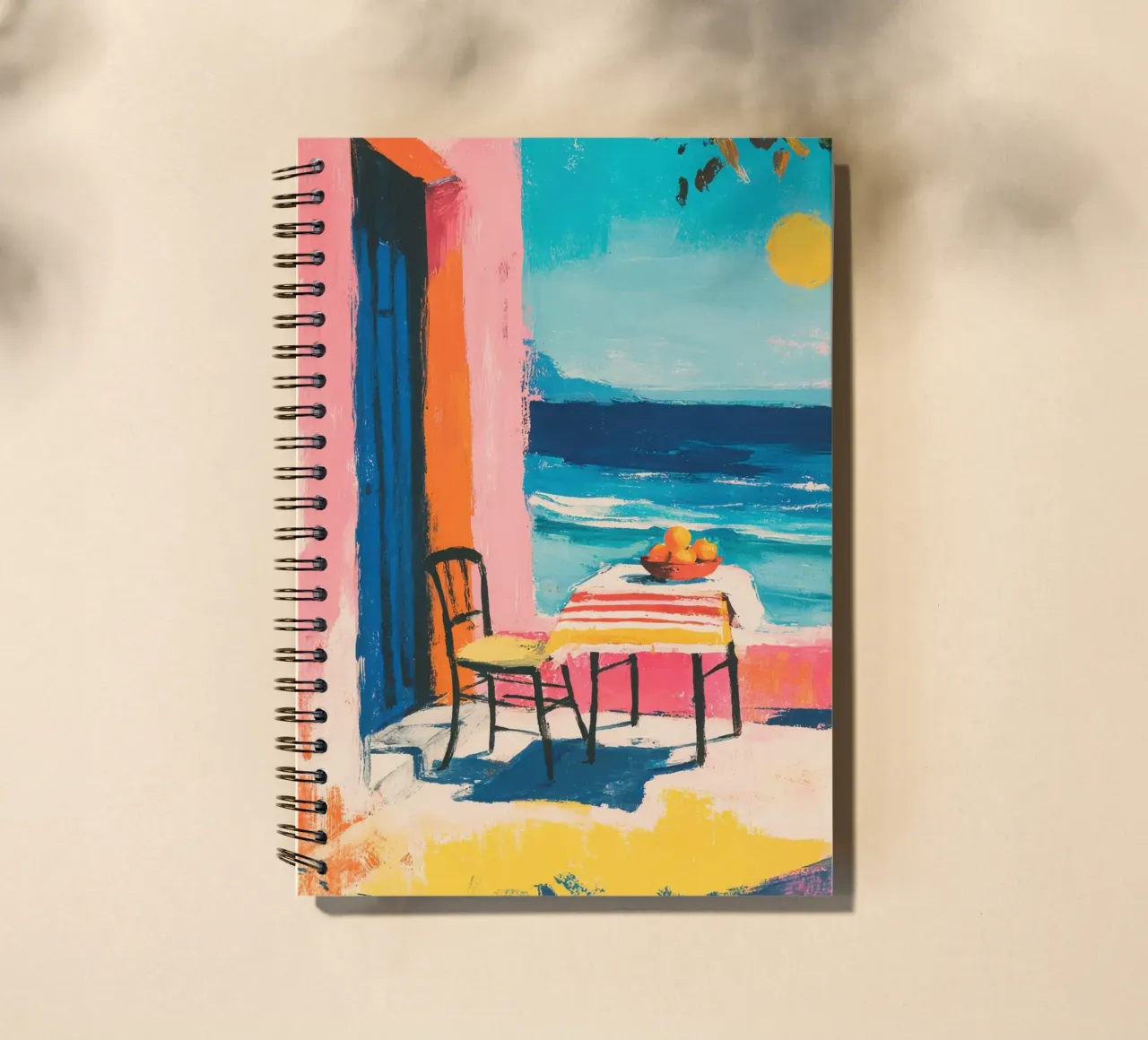 Terrasse grecque de style Matisse carnet à spirale de ArtByNiki