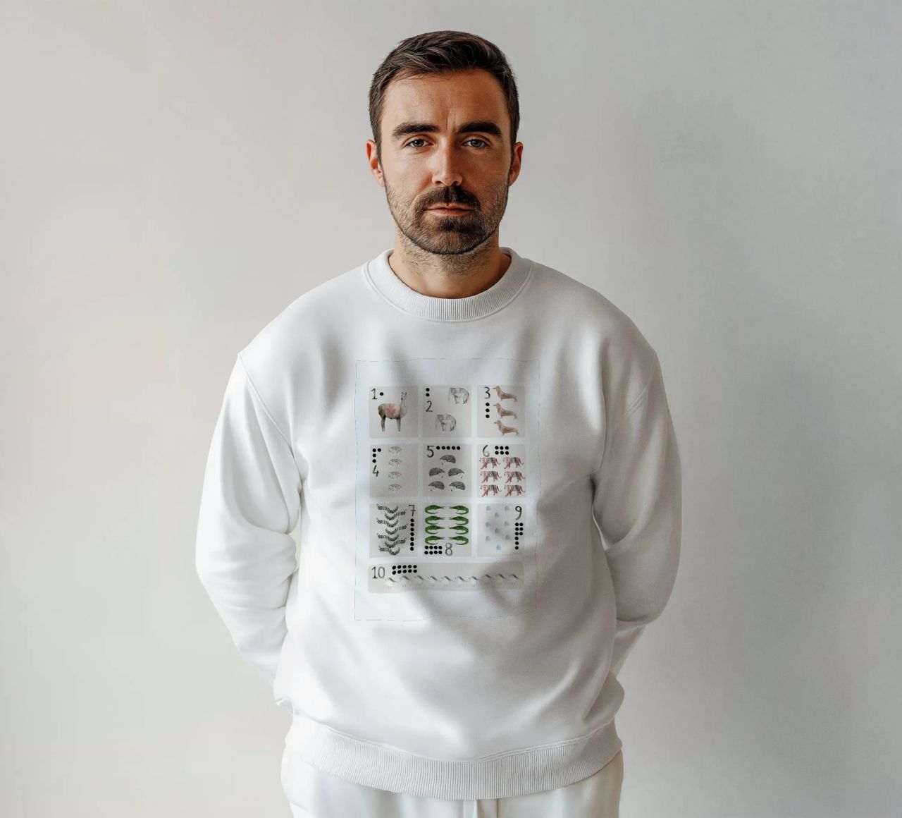 Numbers Print felpa da Isabelle Vandeplassche