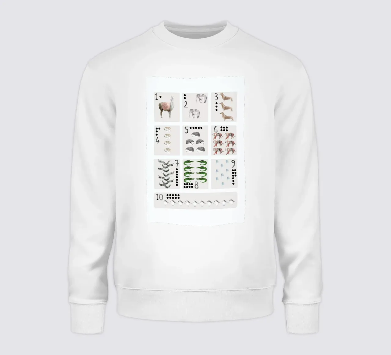 Numbers Print felpa da Isabelle Vandeplassche