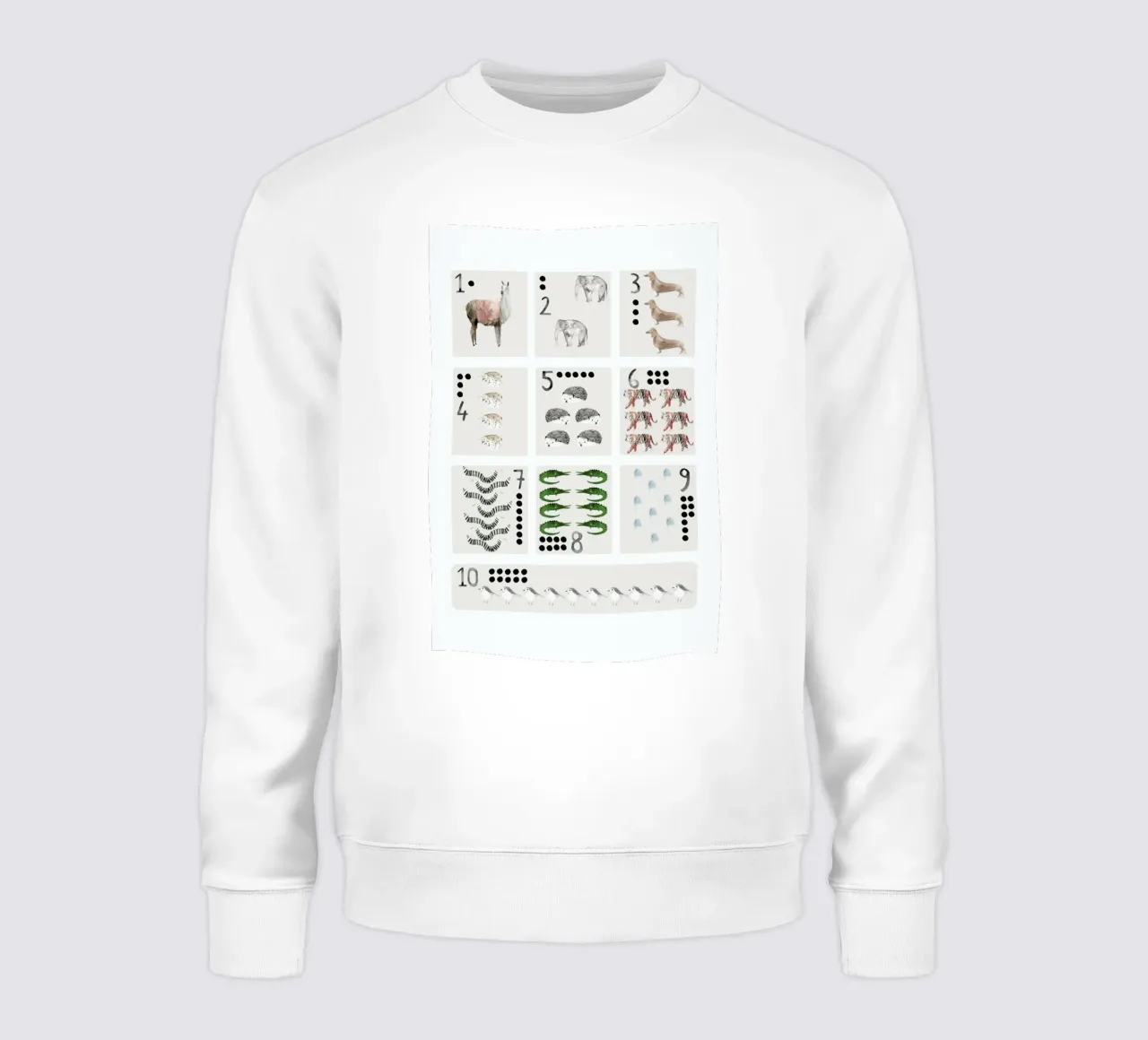 Numbers Print sweatshirt by Isabelle Vandeplassche