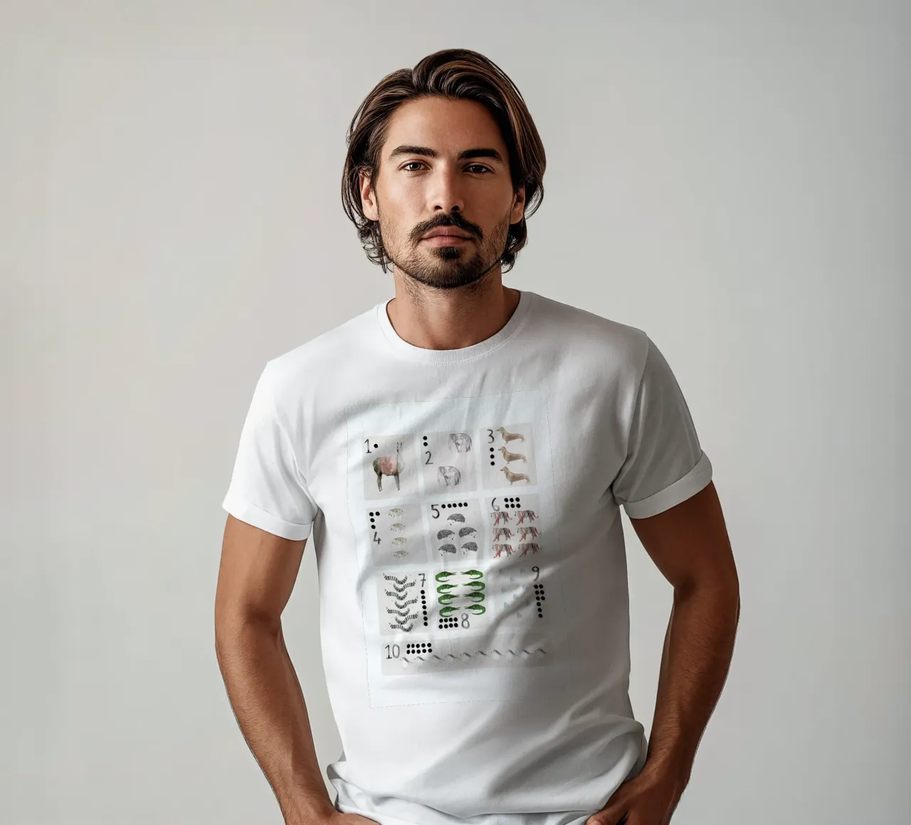 Numbers Print t-shirt by Isabelle Vandeplassche