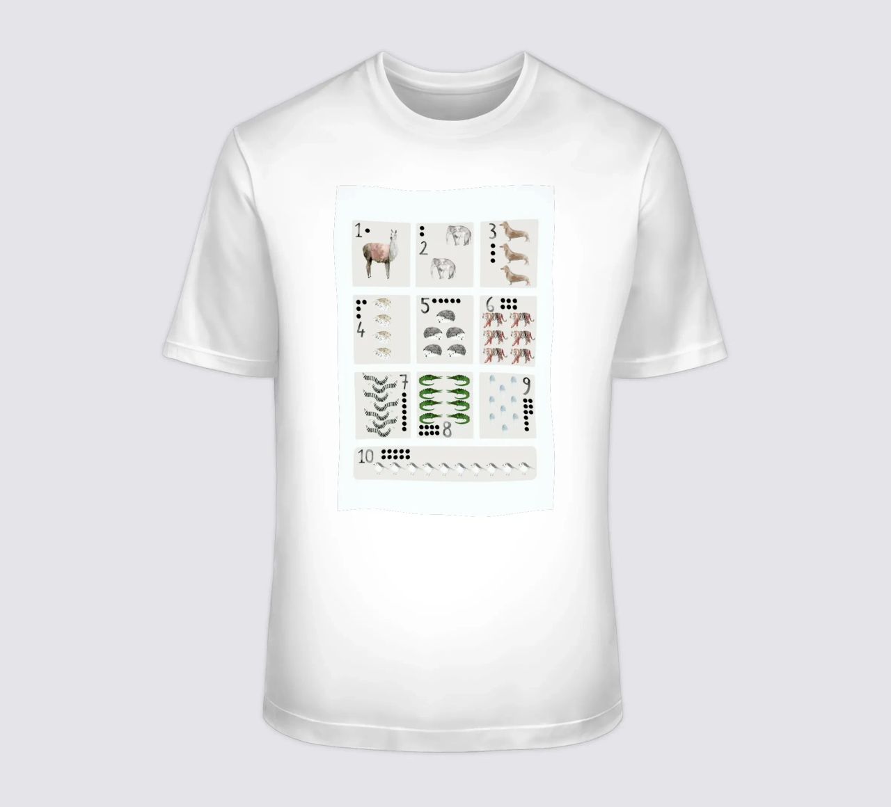 Numbers Print t-shirt da Isabelle Vandeplassche