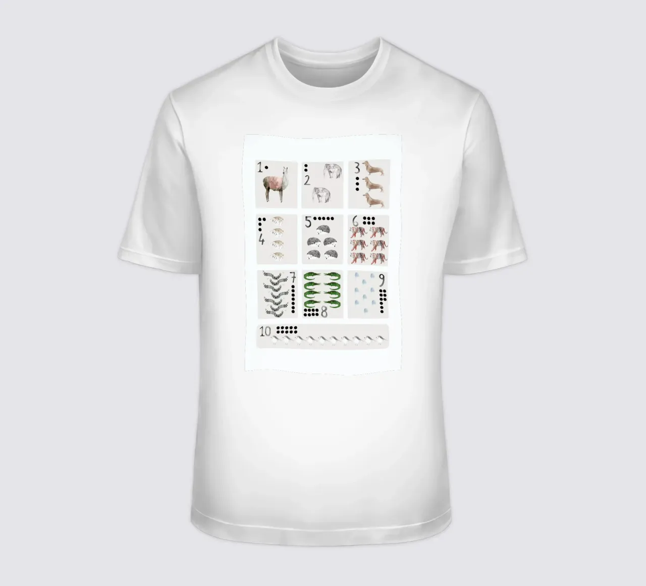 Numbers Print t-shirt by Isabelle Vandeplassche