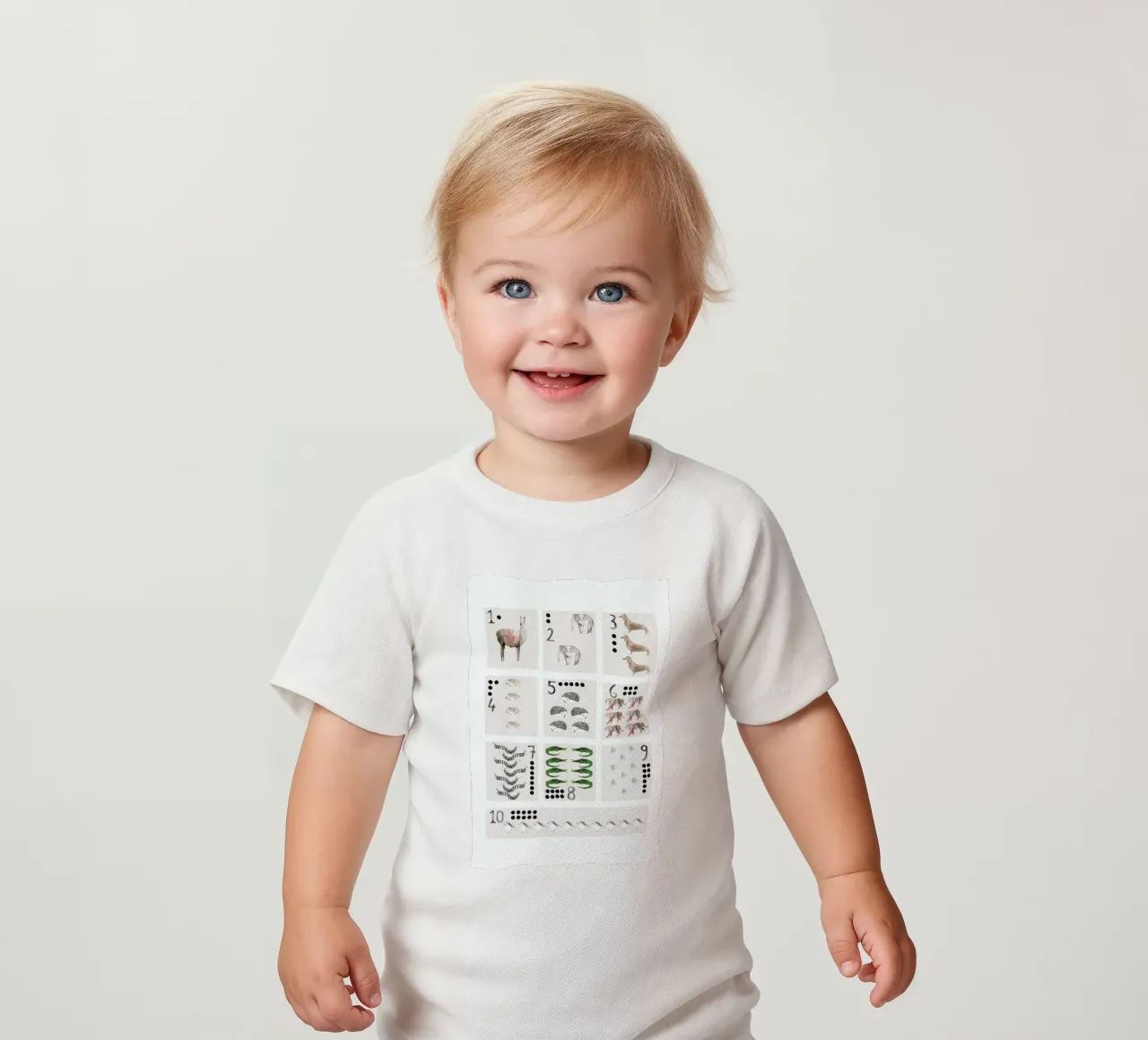 Numbers Print maglietta neonato da Isabelle Vandeplassche