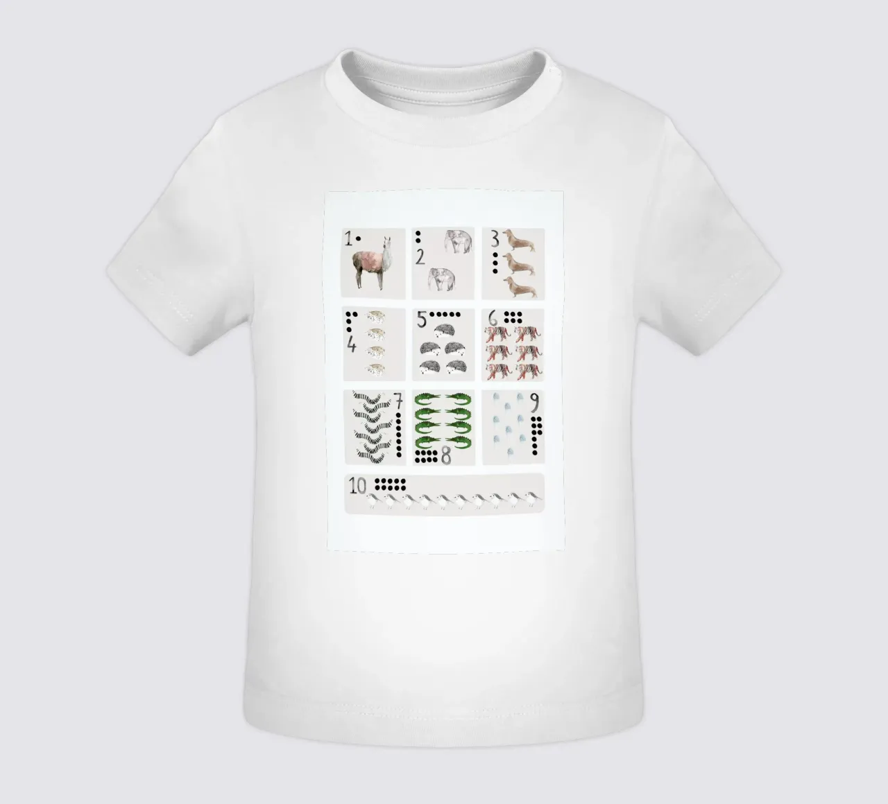 Numbers Print maglietta neonato da Isabelle Vandeplassche