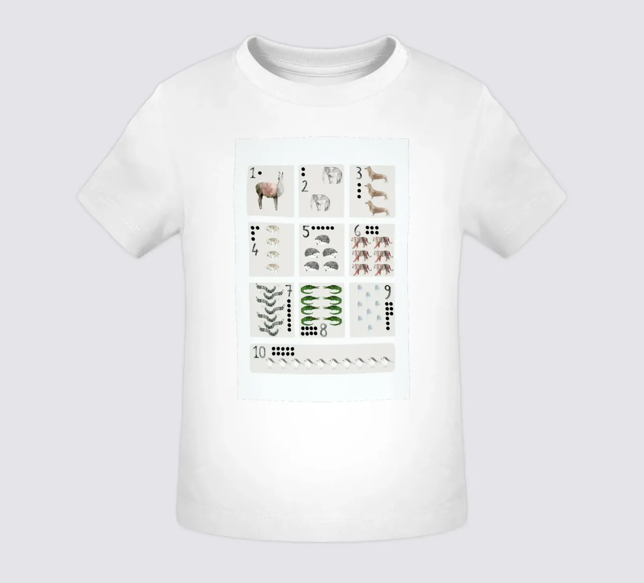 Numbers Print maglietta neonato da Isabelle Vandeplassche