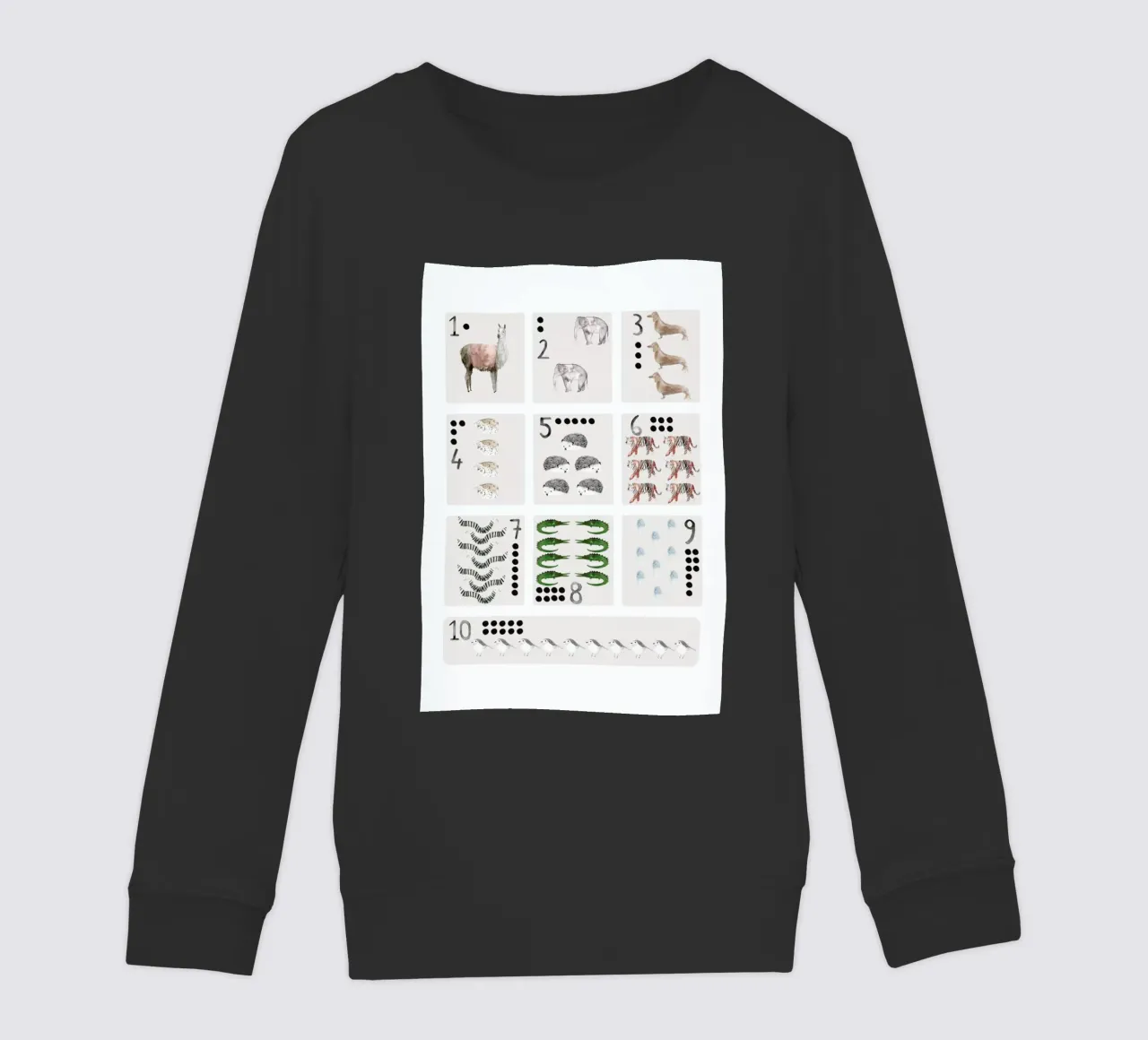 Numbers Print felpa bambino da Isabelle Vandeplassche