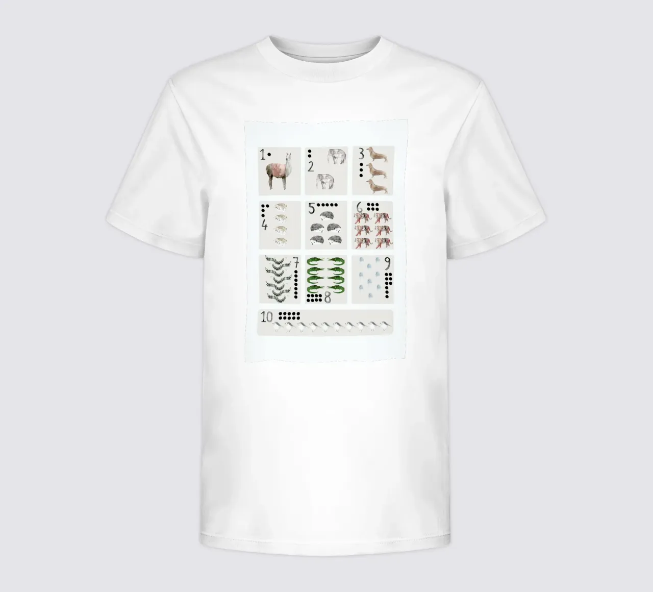 Numbers Print t-shirt bambini da Isabelle Vandeplassche