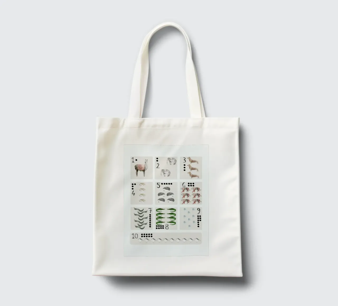 Numbers Print tote bag de Isabelle Vandeplassche