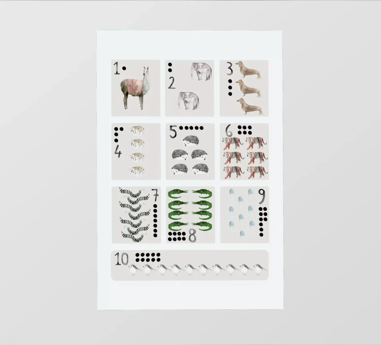 Numbers Print pellicola backlit da Isabelle Vandeplassche