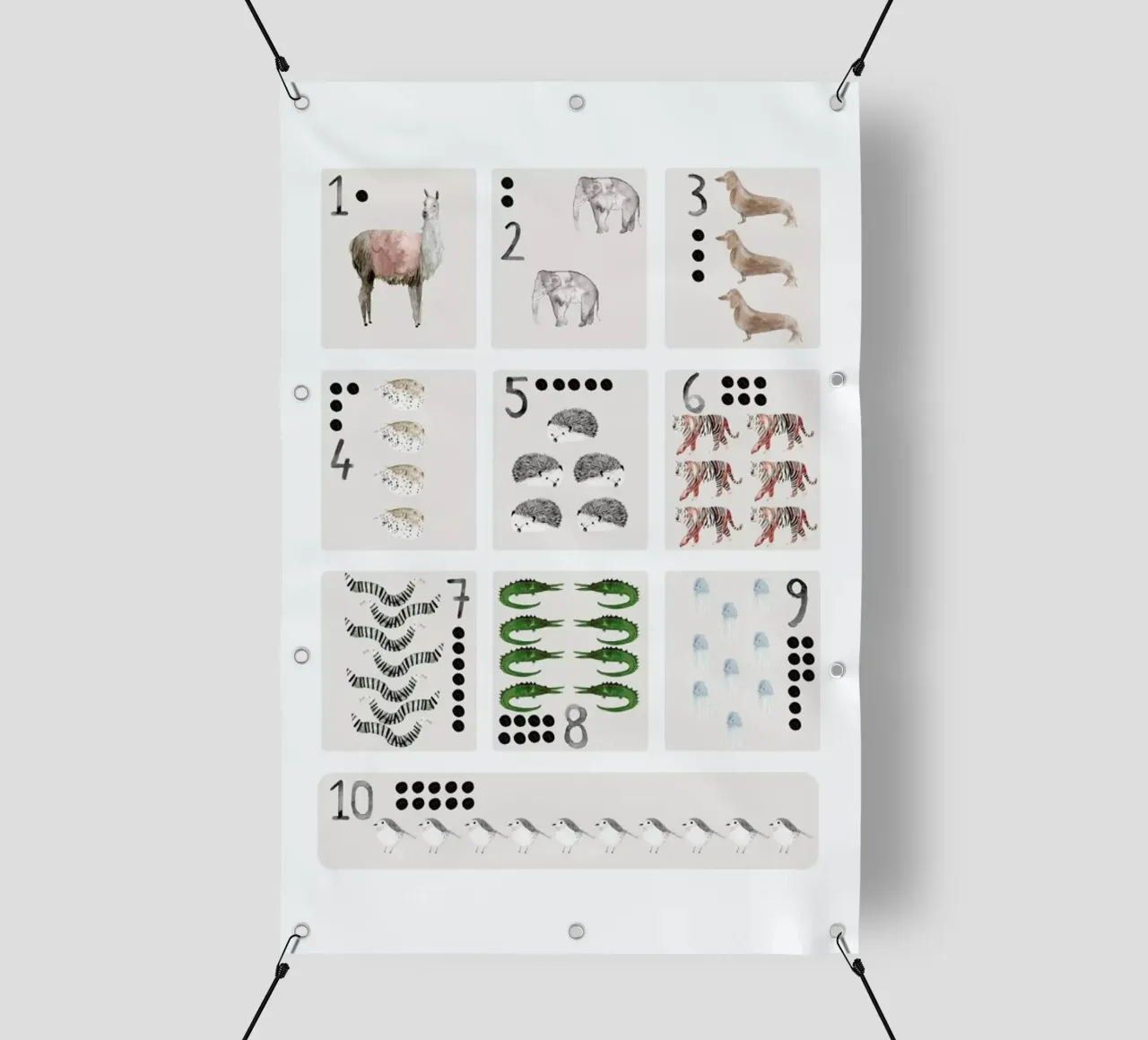 Numbers Print telo in pvc da Isabelle Vandeplassche