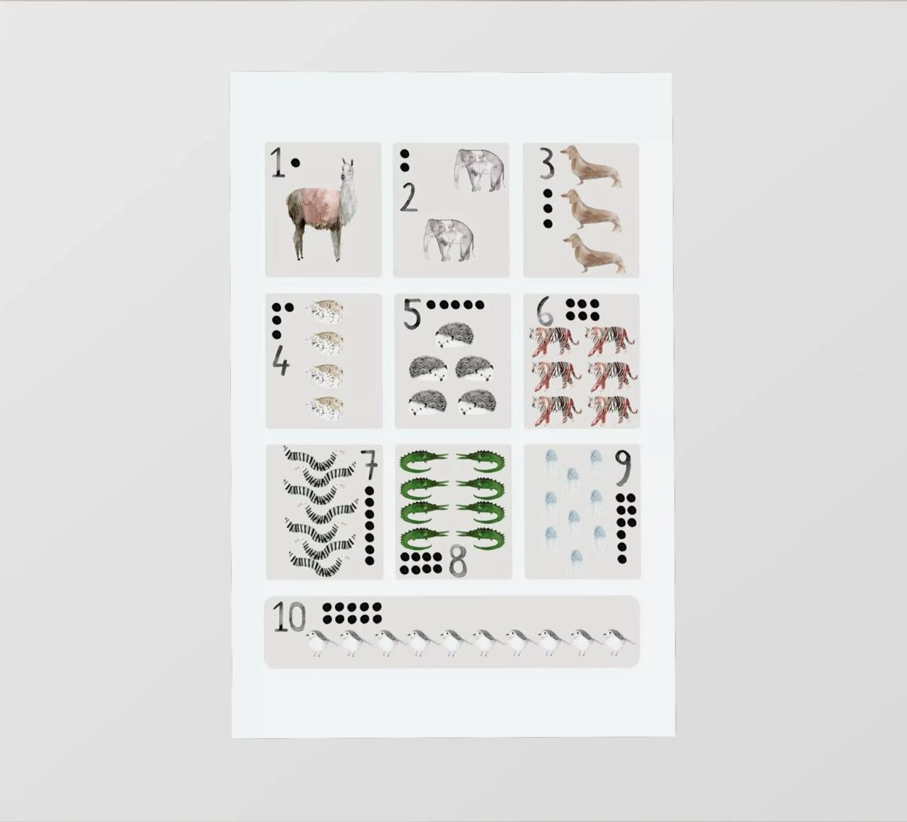 Numbers Print telo in pvc da Isabelle Vandeplassche