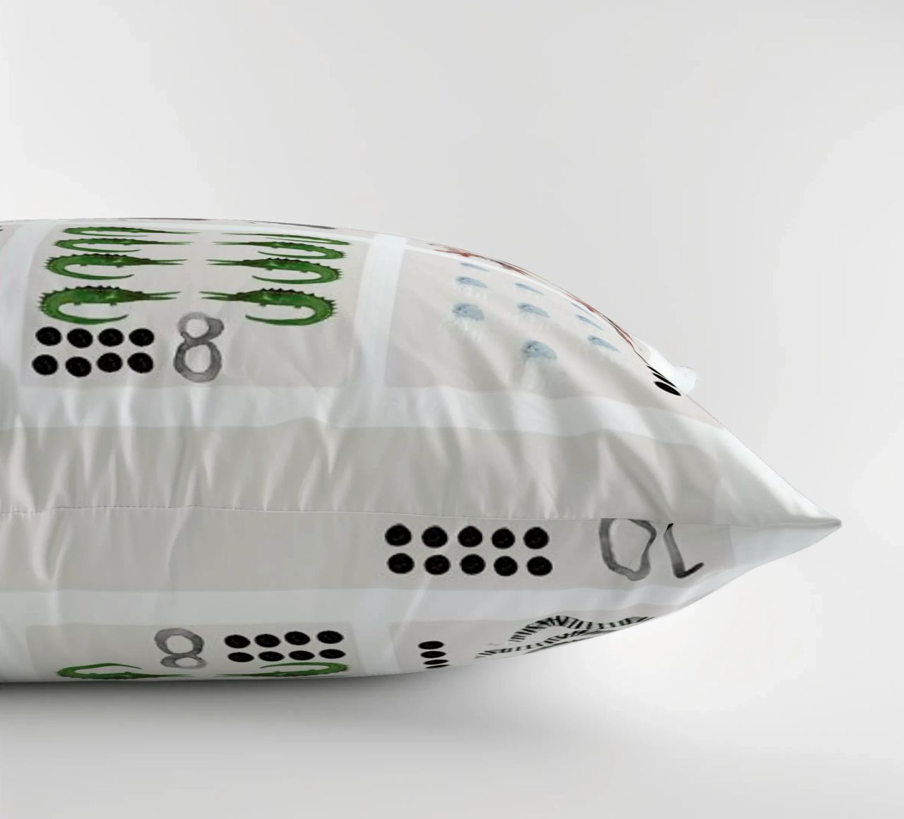 Numbers Print decorative cushion by Isabelle Vandeplassche