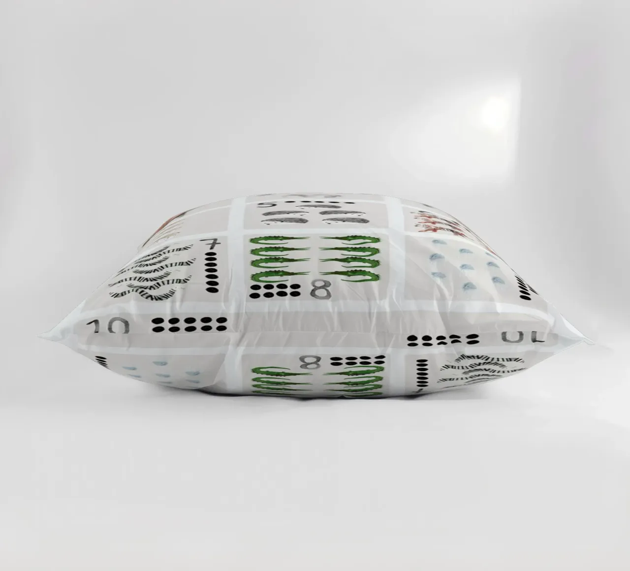 Numbers Print cuscino da Isabelle Vandeplassche