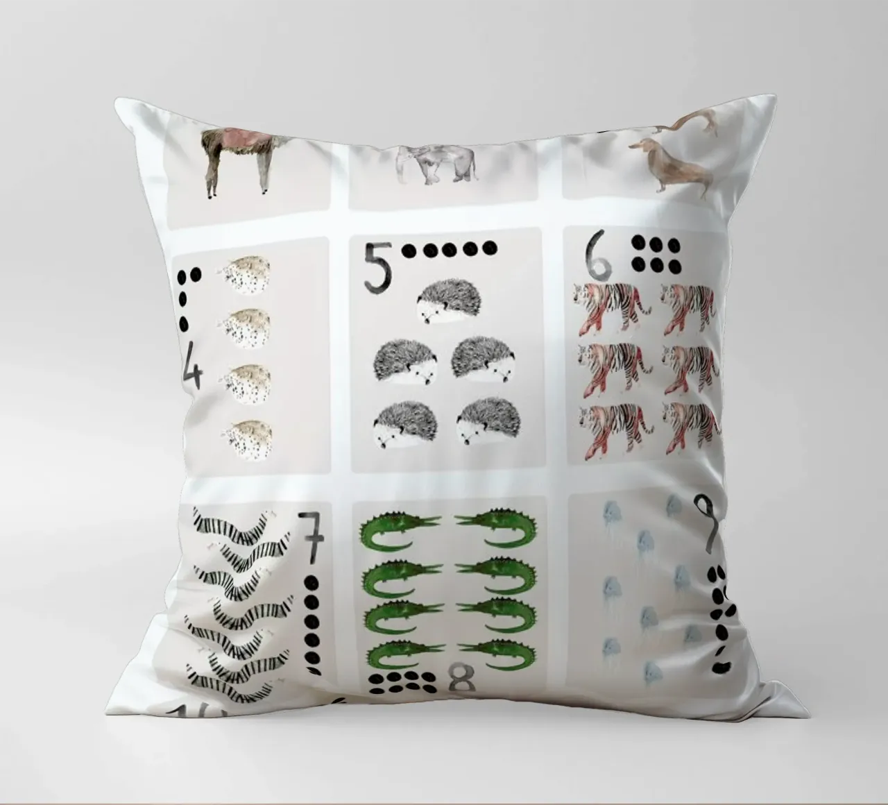 Numbers Print cuscino da Isabelle Vandeplassche