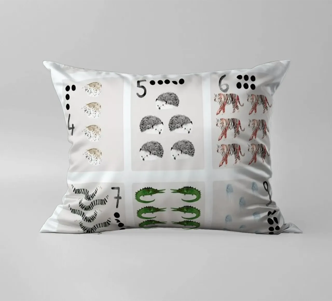 Numbers Print cuscino da Isabelle Vandeplassche