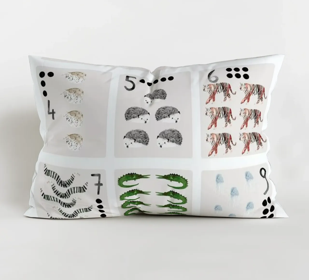 Numbers Print cuscino da Isabelle Vandeplassche