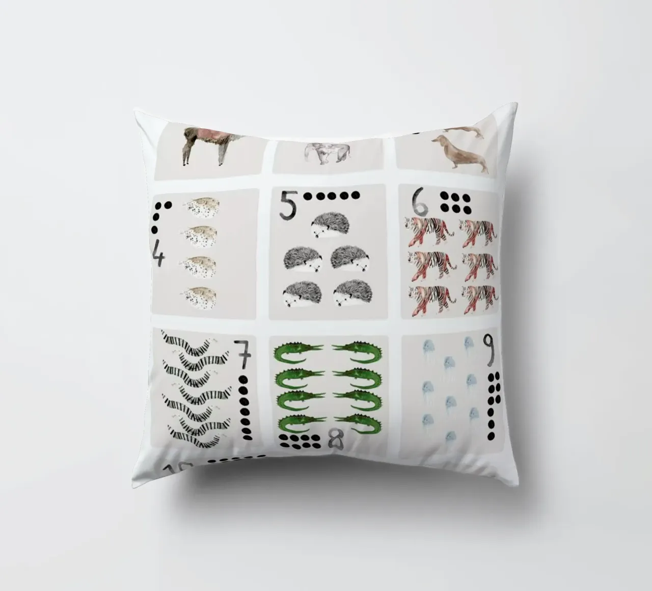 Numbers Print cuscino da Isabelle Vandeplassche