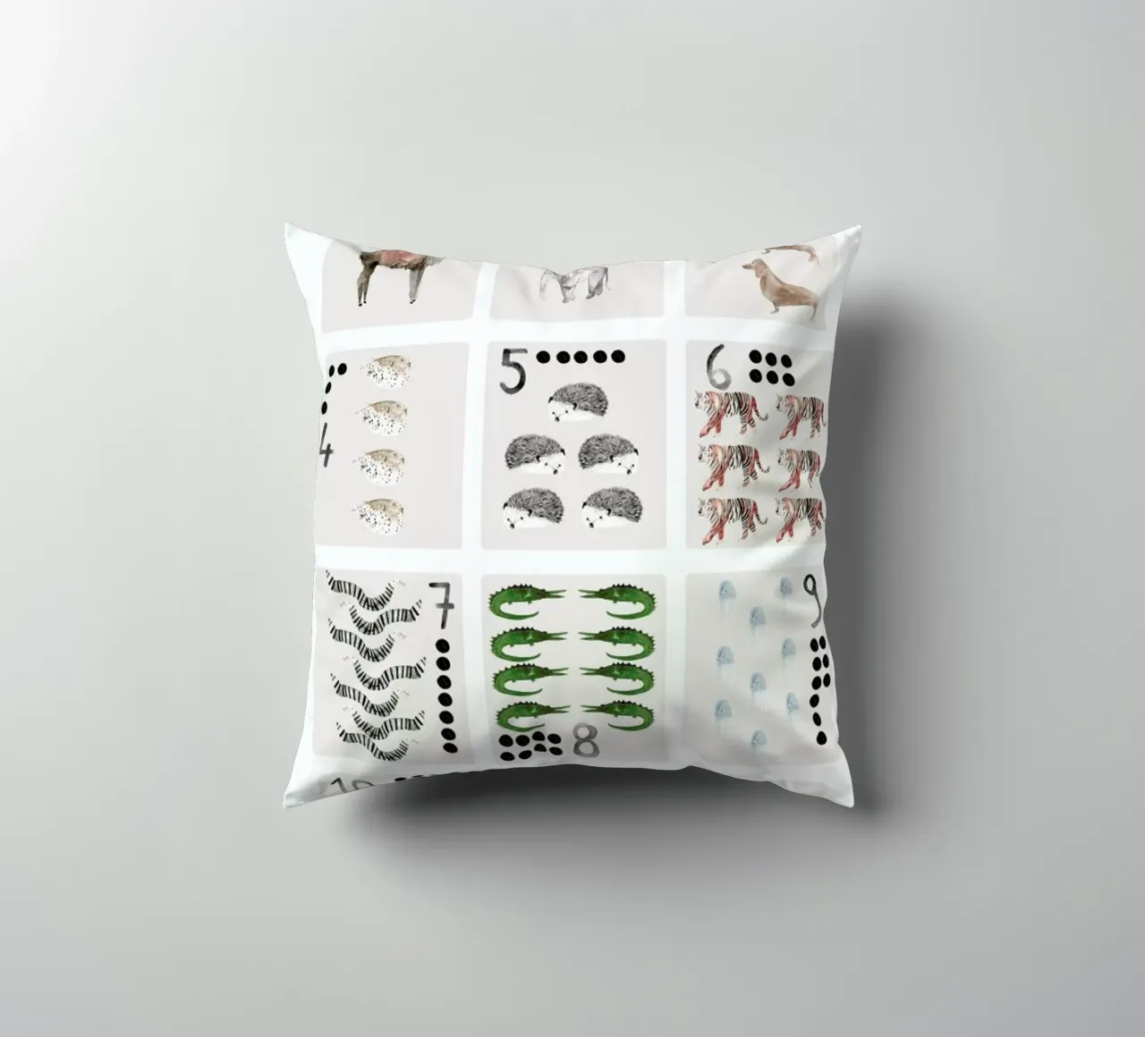 Numbers Print cuscino da Isabelle Vandeplassche