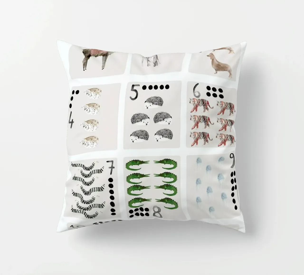 Numbers Print cuscino da Isabelle Vandeplassche