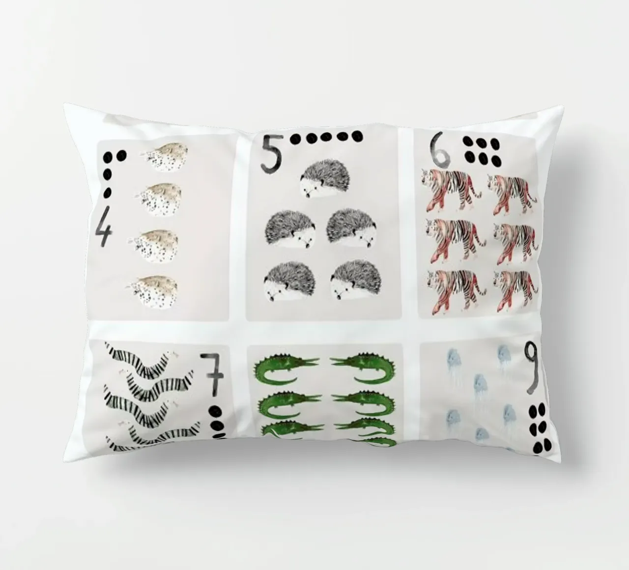 Numbers Print cuscino da Isabelle Vandeplassche