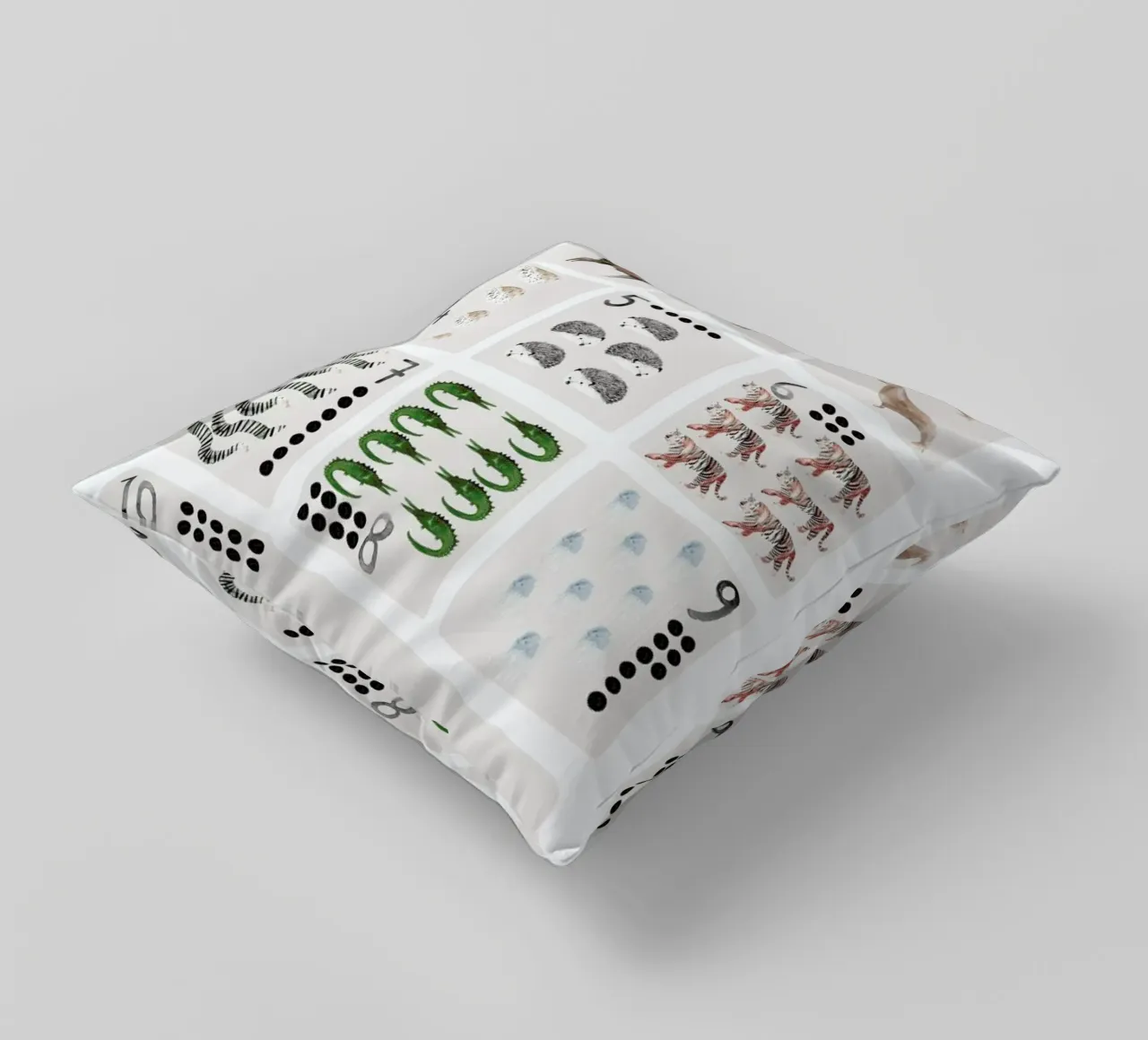 Numbers Print cuscino da Isabelle Vandeplassche