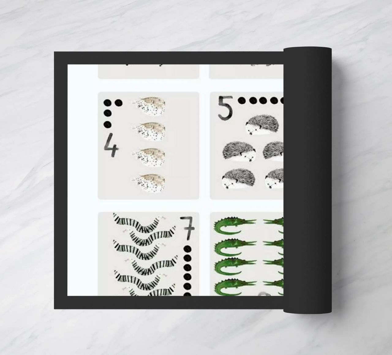 Numbers Print doormat by Isabelle Vandeplassche