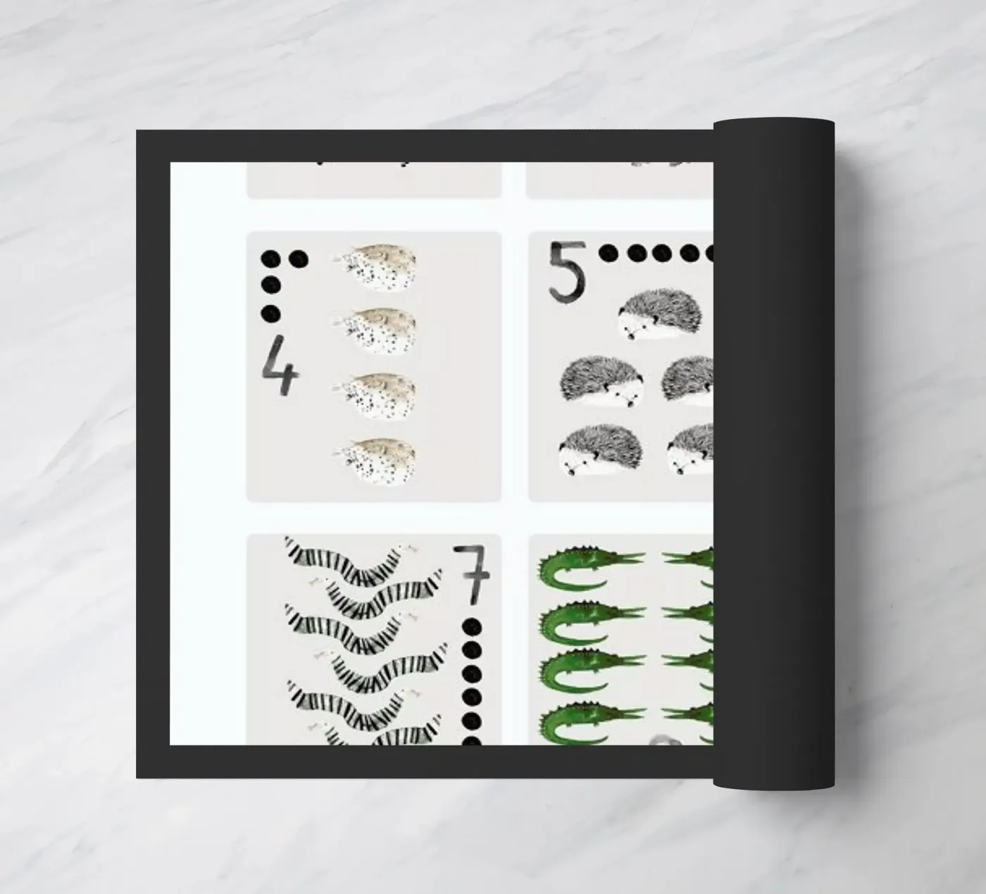 Numbers Print doormat by Isabelle Vandeplassche