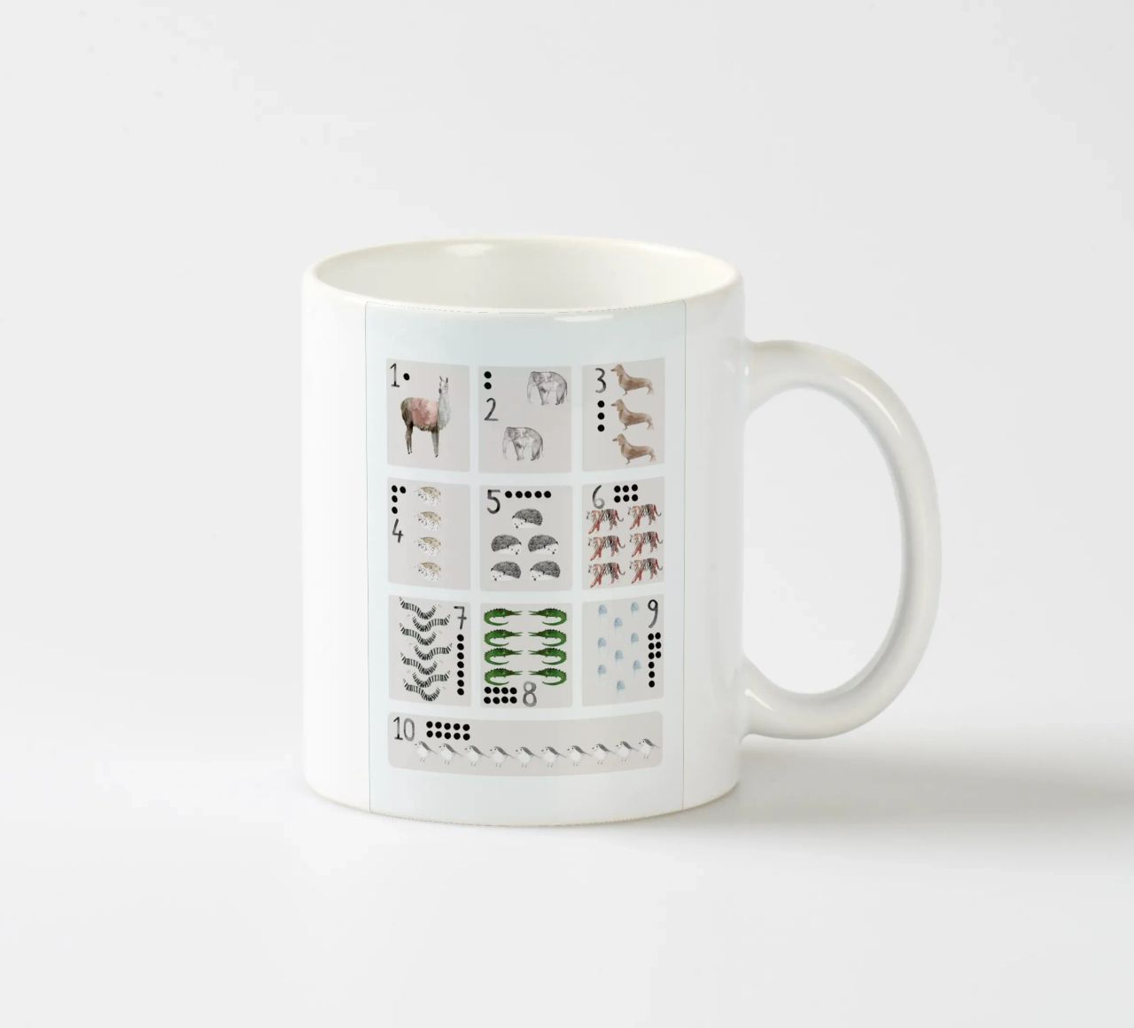 Numbers Print tazza in ceramica da Isabelle Vandeplassche